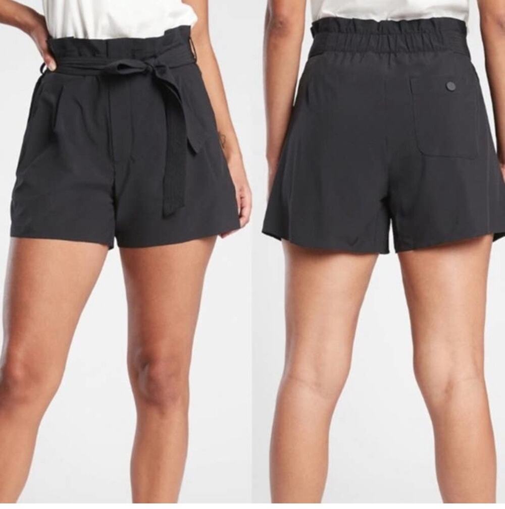 Athleta Skyline Tie Waist Flowy Paperbag Shorts